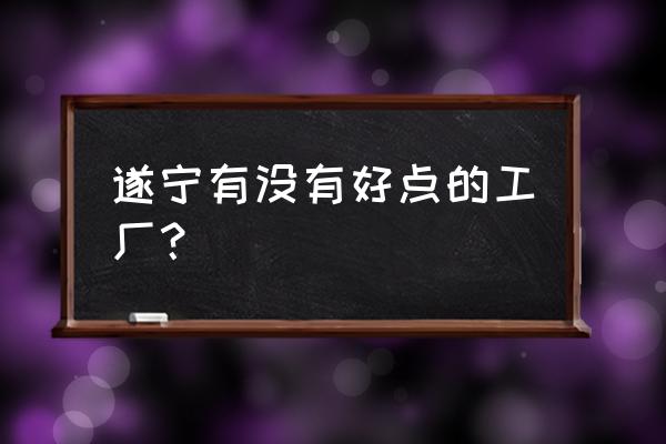 遂宁蓝彩电子厂在哪 遂宁有没有好点的工厂？