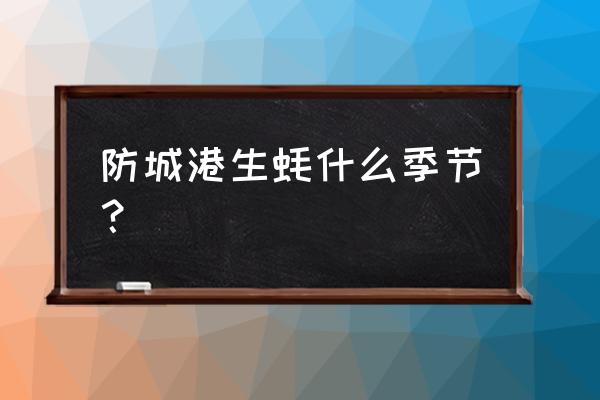 防城港海边哪里养生蚝多 防城港生蚝什么季节？