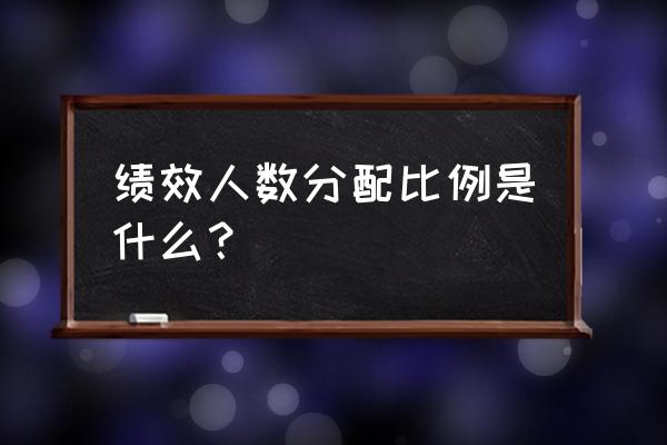 绩效考核得分与奖金系数设置规则 绩效人数分配比例是什么？