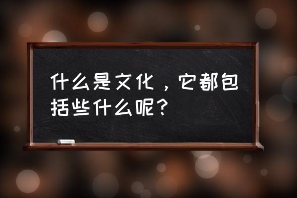 行为的定义包含什么 什么是文化，它都包括些什么呢？