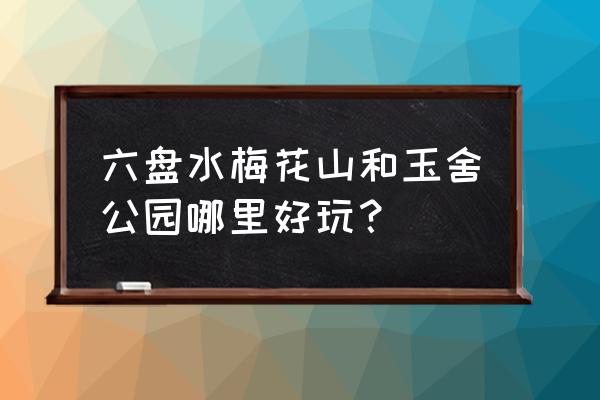 六盘水梅花山滑雪攻略 六盘水梅花山和玉舍公园哪里好玩？