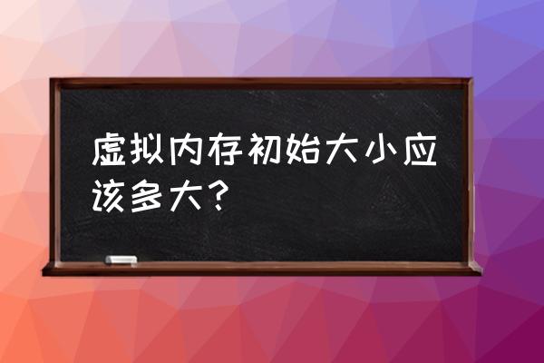 虚拟内存无分页文件什么意思 虚拟内存初始大小应该多大？