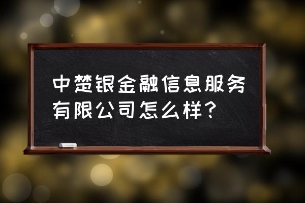 特许金融分析师在中国有多少人 中楚银金融信息服务有限公司怎么样？