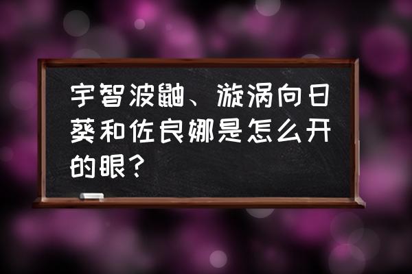 龙珠手游进化史 宇智波鼬、漩涡向日葵和佐良娜是怎么开的眼？