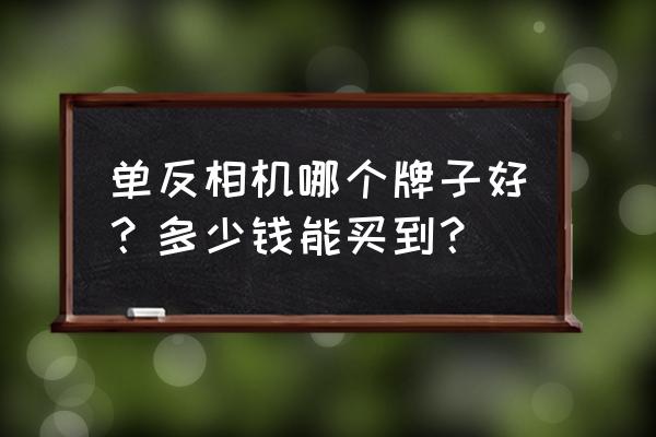 单反相机怎么看哪个牌子好 单反相机哪个牌子好？多少钱能买到？