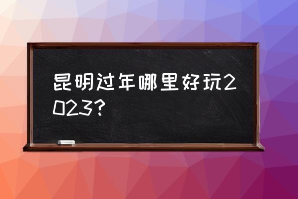 春节去云南旅游的线路推荐 昆明过年哪里好玩2023？