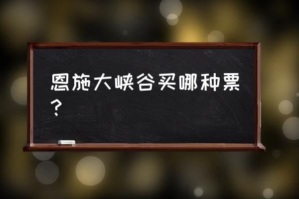 恩施大峡谷门票怎么买最划算 恩施大峡谷买哪种票？