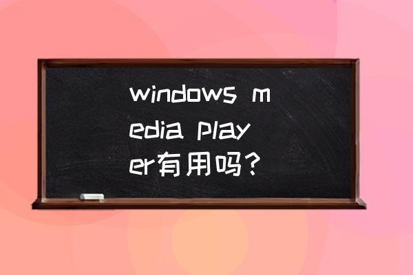 media player 音频解码插件 windows media player有用吗？