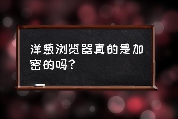 洋葱学院怎样扫码录入答案 洋葱浏览器真的是加密的吗？