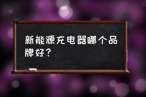 既能充电又能暖手的充电宝 新能源充电器哪个品牌好？