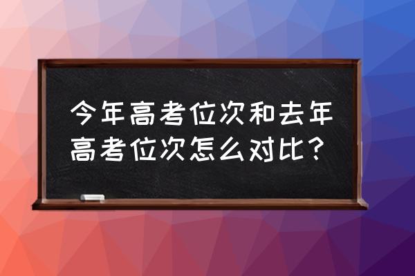 高考总位次是怎么转换 今年高考位次和去年高考位次怎么对比？